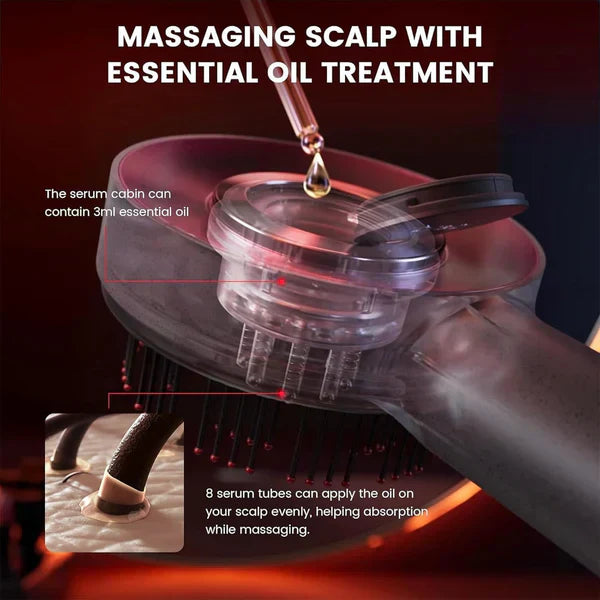Lush™ Scalp Massager Brush (Red) – فرشاة تدليك فروة الرأس (حمراء)