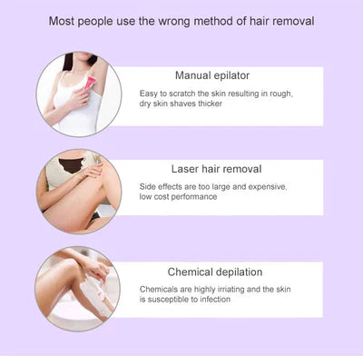 Lush™Purple Epilator – آلة إزالة الشعر البنفسجية