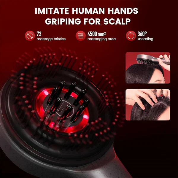 Lush™ Scalp Massager Brush (Red) – فرشاة تدليك فروة الرأس (حمراء)